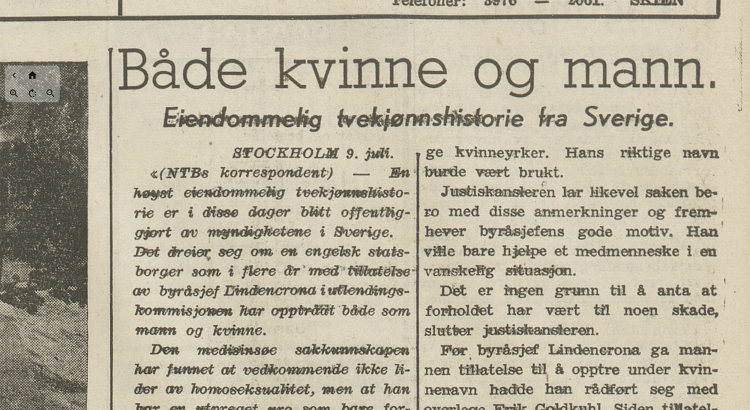 Telemark Arbeiderblad, fredag 9. juli 1948. (Nasjonalbiblioteket.)
