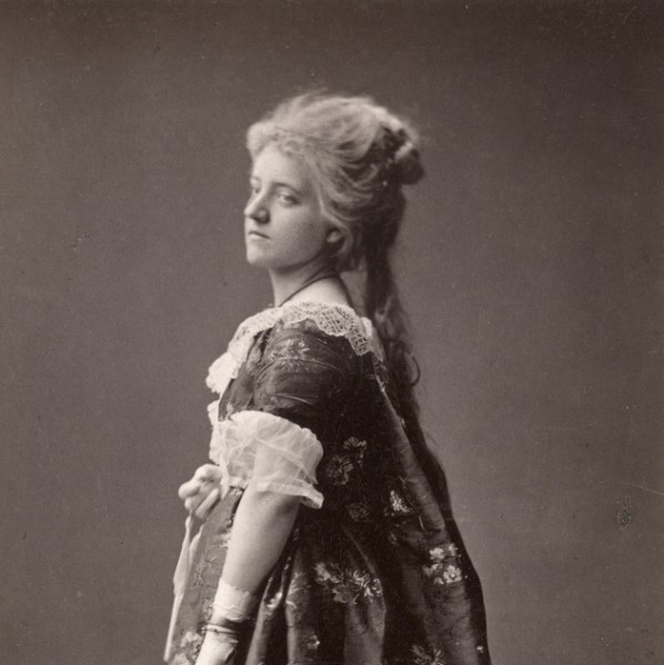Ida Wedel Jarlsberg, fotografert i 1877. Foto: Friedrich Müller/ Oslo Museum.  