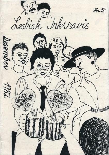 Front cover of Lesbisk Internavis, December 1982.