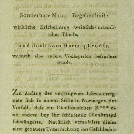 Utsnitt fra tidsskriftet Neues Archiv für die Geburtshülfe, 1799.