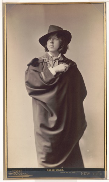 Oscar Wilde fotografert av Napoleon Sarony, 1882.