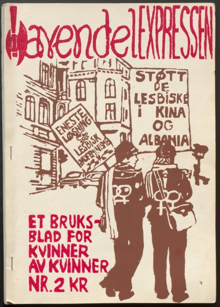The cover of the second issue of Lavendelexpressen