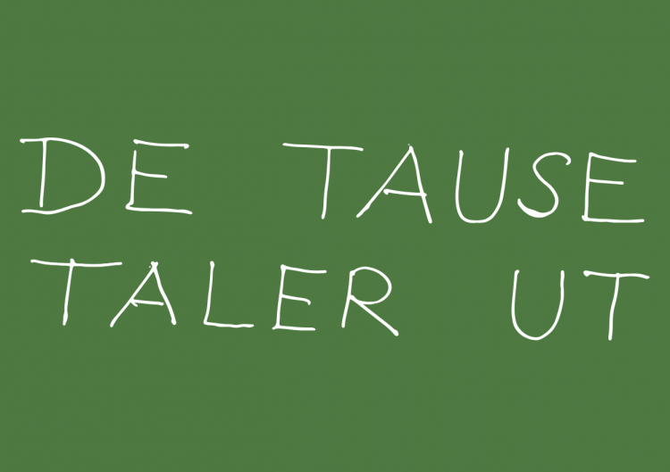 Forside av Eckhoffs manuskript. Fra detausetalerut.no