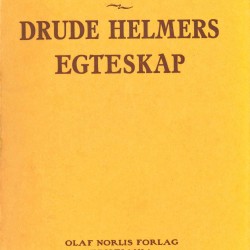 Drude Helmers egteskap blei utgitt i 1913. Foto: Skeivt arkiv 