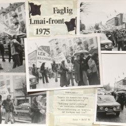 Fra Faglig 1. mai-fronts tog i 1975. Foto: LLH Bergen og Hordalands arkiv, Skeivt arkiv.