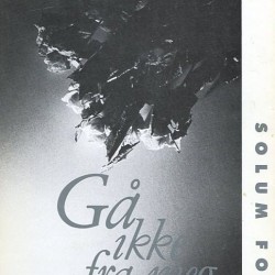 Forside av Karl Hoff sin bok Gå ikke fram meg, 1991.