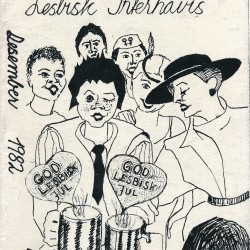 Forside av Lesbisk Internavis, desember 1982