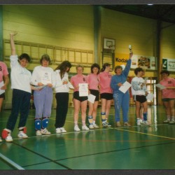 Bilde fra Siri Kvalheims arkiv. På baksiden står det "Afrodite vant Euro-Fun-Cup, ca 88/89".